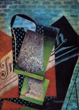  1915 Painting - still life dedicated to andre salmon 1915 Juan Gris